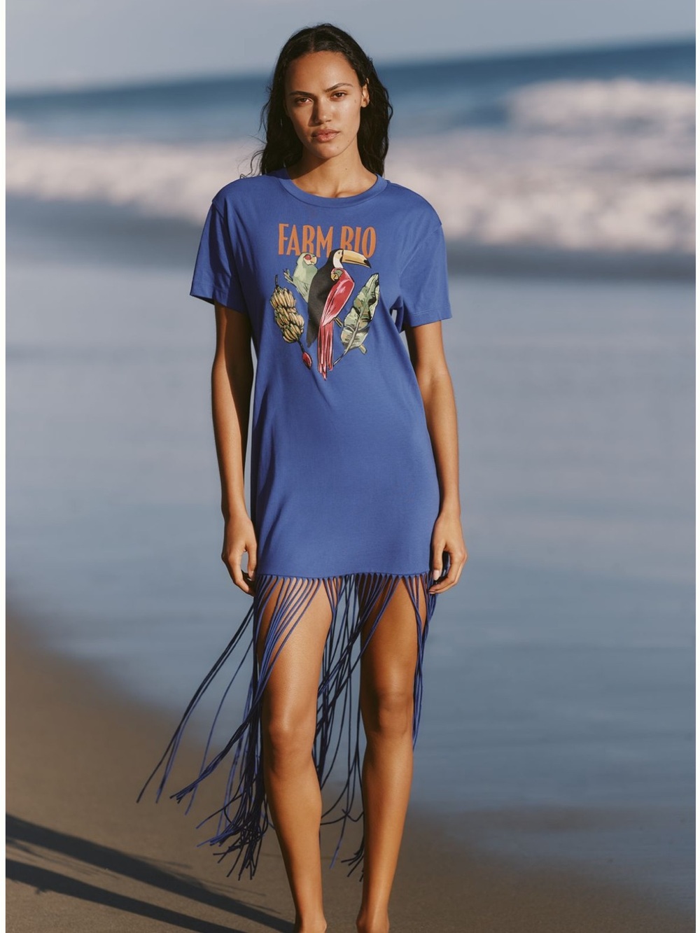 NWT Farm Rio Fringe Dress S